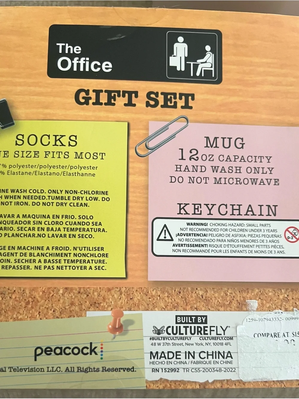 The Office 3 Piece Boxed Gift Set Worlds Beat Boss Coffee Mug, The Office Socks,
